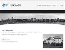 Tablet Screenshot of jfh-ejendomme.dk